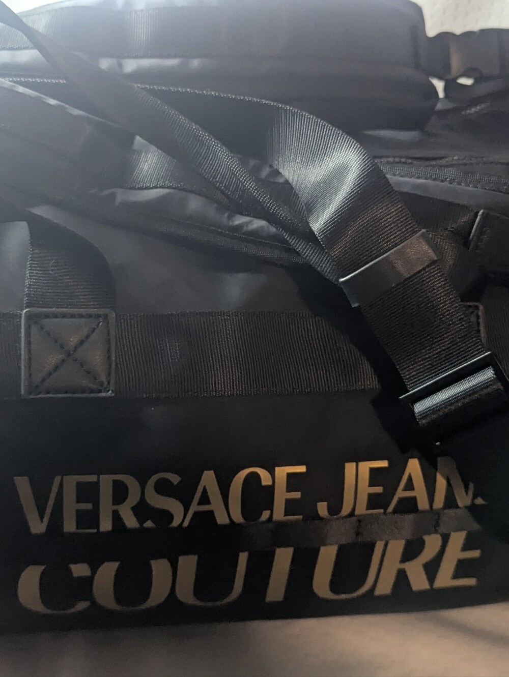 Versace Travel Bag With Multiple Strap Configuration